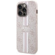 Guess 4G Printed Stripes MagSafe case for iPhone 15 Pro - pink