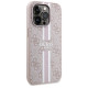 Guess 4G Printed Stripes MagSafe case for iPhone 15 Pro - pink