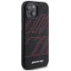 Mercedes AMG Silicone Large Rhombuses Pattern MagSafe Case for iPhone 15/14/13 - Black