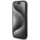 Mercedes AMG Silicone Large Rhombuses Pattern MagSafe Case for iPhone 15/14/13 - Black