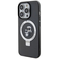 Karl Lagerfeld Ring Stand Karl&Choupette MagSafe case for iPhone 13 Pro Max - black