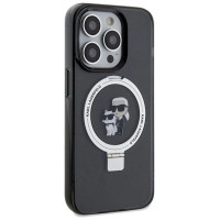 Karl Lagerfeld Ring Stand Karl&Choupette MagSafe case for iPhone 13 Pro Max - black