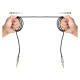 Choetech AUX002 cable mini jack 3.5mm (male) / mini jack 3.5mm (male) 1.2m - black