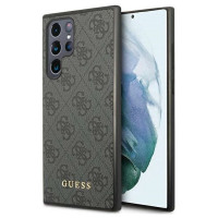 Guess 4G Metal Gold Logo case for Samsung Galaxy S24 Ultra - black