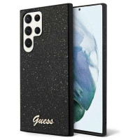Guess Glitter Script Case for Samsung Galaxy S24 Ultra - Black