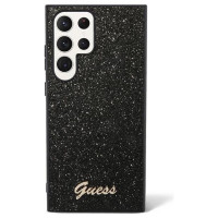 Guess Glitter Script Case for Samsung Galaxy S24 Ultra - Black