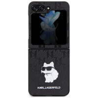 Karl Lagerfeld Saffiano Monogram Choupette Pin case for Samsung Galaxy Z Flip 5 - black