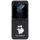 Karl Lagerfeld Saffiano Monogram Choupette Pin case for Samsung Galaxy Z Flip 5 - black
