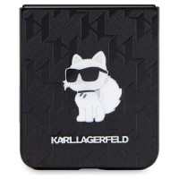 Karl Lagerfeld Saffiano Monogram Choupette Pin case for Samsung Galaxy Z Flip 5 - black