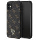 Guess 4G Triangle Metal Logo case for iPhone 11 / XR - black