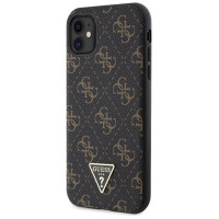 Guess 4G Triangle Metal Logo case for iPhone 11 / XR - black