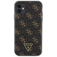 Guess 4G Triangle Metal Logo case for iPhone 11 / XR - black