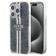 Guess IML 4G Gold Stripe case for iPhone 15 Pro - black