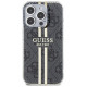 Guess IML 4G Gold Stripe case for iPhone 15 Pro - black