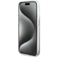 Guess IML 4G Gold Stripe case for iPhone 15 Pro - black