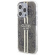 Guess IML 4G Gold Stripe case for iPhone 15 Pro - brown