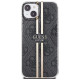Guess IML 4G Gold Stripe case for iPhone 15 Plus / 14 Plus - black