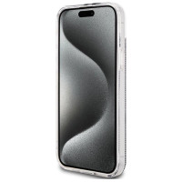 Guess IML 4G Gold Stripe case for iPhone 15 Plus / 14 Plus - black