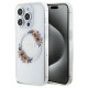 Guess IML Flowers Wreatch MagSafe iPhone 15 Pro Max Case - Clear