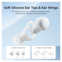 Joyroom TWS Joyroom JR-TS2 Cozydots Series wireless headphones with active noise reduction, Bluetooth 5.3 - white