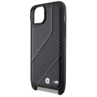 BMW M Edition Carbon Stripe & Strap case for iPhone 15 / 14 / 13 - black