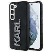 Karl Lagerfeld 3D Rubber Glitter Logo case for Samsung Galaxy S23 - black
