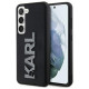 Karl Lagerfeld 3D Rubber Glitter Logo case for Samsung Galaxy S23 - black