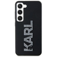 Karl Lagerfeld 3D Rubber Glitter Logo case for Samsung Galaxy S23 - black
