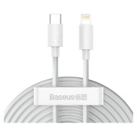 Baseus Simple Wisdom Lightning / USB-C cable 20W 1.5 m 2 pcs - white