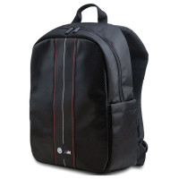 BMW Carbon & Red Stripe backpack for a 16" laptop - black