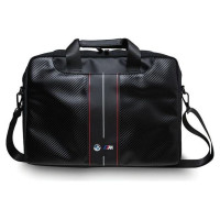 BMW Carbon & Red Stripes bag for a 16" laptop - black