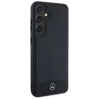 Mercedes Leather Textured & Plain MagSafe case for Samsung Galaxy S24+ - black