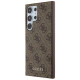 Guess 4G Metal Gold Logo case for Samsung Galaxy S24 Ultra - brown