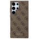 Guess 4G Metal Gold Logo case for Samsung Galaxy S24 Ultra - brown