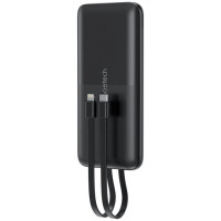 Choetech Powerbank Choetech B654 10000mAh 22.5W USB-A / USB-C / micro USB with built-in USB-C / Lightning cable - black