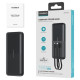 Choetech Powerbank Choetech B654 10000mAh 22.5W USB-A / USB-C / micro USB with built-in USB-C / Lightning cable - black