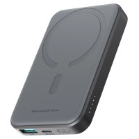 Joyroom Powerbank Joyroom JR-W020 Mini 5000mAh USB-A USB-C inductive 20W - black + USB-C / USB-C cable