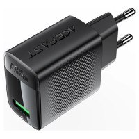 Acefast A90 Charger GaN USB-A QC 18W - Black