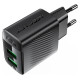 Acefast A86 mains charger 2x USB-A 12W - black