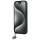 Karl Lagerfeld Saffiano Rhinestones & Charm case for iPhone 15 / 14 / 13 - black