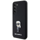 Karl Lagerfeld Silicone Ikonik Metal Pin case for Samsung Galaxy S24+ - black