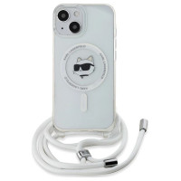 Karl Lagerfeld IML Choupette Head & Cord MagSafe case for iPhone 14 / 13 / 15 - transparent