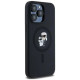 Karl Lagerfeld Silicone Karl&Choupette Ring MagSafe case for iPhone 15 Pro Max - black
