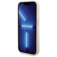 Guess 4G Metal Logo case set for iPhone 14 Pro + 5000mAh MagSafe power bank - pink