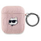 Karl Lagerfeld Monogram Choupette Head case for AirPods 1 / 2 - pink