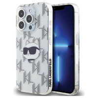 Karl Lagerfeld IML Choupette Head & Monogram case for iPhone 15 Pro Max - transparent