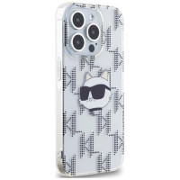 Karl Lagerfeld IML Choupette Head & Monogram case for iPhone 15 Pro Max - transparent