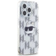 Karl Lagerfeld IML Choupette Head & Monogram case for iPhone 15 Pro Max - transparent