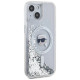 Karl Lagerfeld Liquid Glitter Karl Head MagSafe case for iPhone 15 / 14 / 13 - transparent