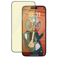 Panzerglass Ultra-Wide Fit Tempered Glass with Glare and Blue Light Filter with Positioner for iPhone 15 Plus